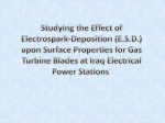 Studying the Effect of E.S.D. upon Surface Properties for