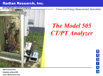 The Model 505 CT/PT Analyzer