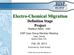 Electro-Chemical Migration Idea Stage