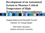 Development of an Automated System to Measure Critical