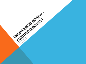 Engineering Review – Electric Circuits I