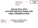 IRPS 2006 STANDARDS FOR ELECTRONIC PRESENTATION …