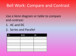 Bell Work: Compare and Contrast