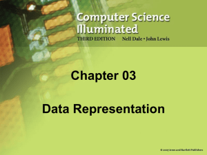 CHAPTER 3 : Data Representation