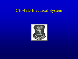 CH-47D Electrical System Operation