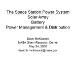 The Space Station Power System
