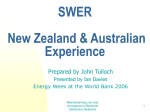 SWER - NZ & Aust Experience