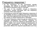 Frequency response I