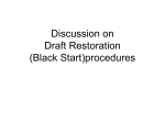 Discussion on Draft Restoration (Black Start)procedures