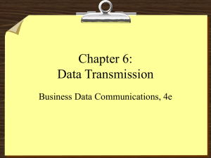 Chapter 6: Data Transmission