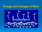 Energy and Changes of State - SCIENCE