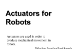 Actuators for Robots