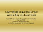 Low Voltage Sequential Circuit With a Ring Oscillator Clock