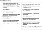 Self Quiz Chapters 3 & 4