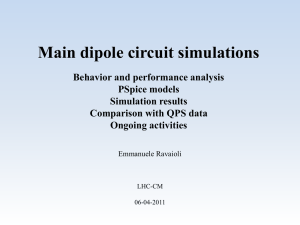 Main dipole circuit simulations