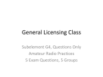 General Licensing Class