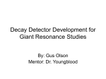 Giant Resonance - Cyclotron Institute