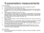 S-parameter simulation steps from Y. Lin