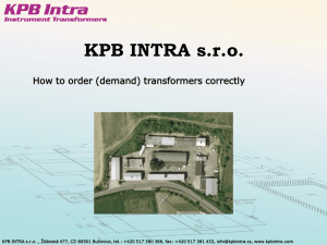 Presentation - KPB INTRA sro