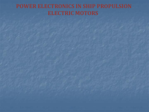 Power electronics in ship propulsion electronic motors