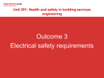 3. Know electrical safety requirements when working in the building