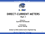 Chapter 4: DC Meters - Part 1
