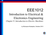 Chapter 9: Introduction to Electric Machines