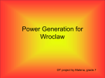 Power Generation for Wroclaw - WISIT