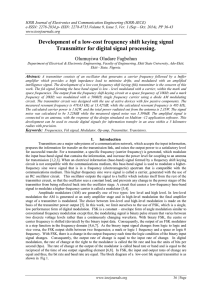 IOSR Journal of Electronics and Communication Engineering (IOSR-JECE)