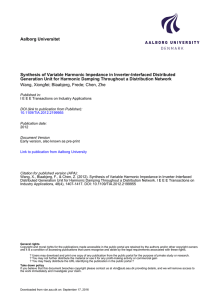 Aalborg Universitet Synthesis of Variable Harmonic Impedance in Inverter-Interfaced Distributed