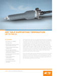 DRY SELF-SUPPORTING TERMINATION UP TO 145 kV