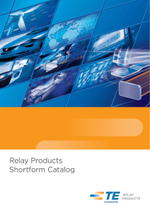 Relay Products Shortform Catalog