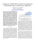 Comparison of Multi-MW Converters Considering the  Department of Energy Technology