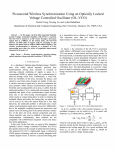 Picosecond Wireless  Synchronization Using an Optically Locked 77005,