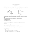 Physics 4700 Experiment 4 Transistors - 1  R