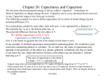 Chapter 26: Capacitance and Capacitors