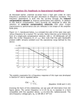 Section I5: Feedback in Operational Amplifiers