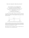 Physics 422 - Spring 2016 - Midterm Exam, March 10