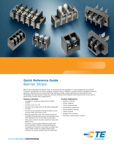 Barrier	Strips Quick Reference Guide