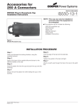 IS550-13-1 Accessories for 250 A Connectors DRC250 Plug-In Receptacle Cap