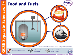 Food and Fuels