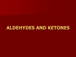 ALDEHYDES AND KETONES