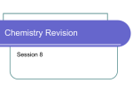 Chemistry Revision - Trinity School Nottingham