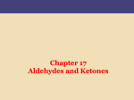 Chapter 17 Aldehydes and Ketones