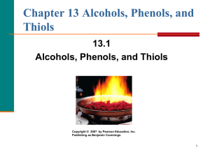 Alcohols, Phenols, Thiols, & Ethers