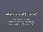 lecture 2 - alcohols-ethers