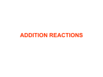 ADDITION REACTIONS