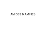 AMIDES & AMINES