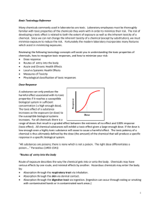 Basic Toxicology Reference