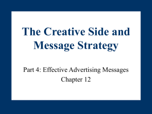 The Creative Side and Message Strategy